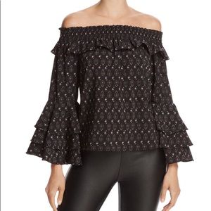 ❌SOLD❌ Misa Black Off the Shoulder Top